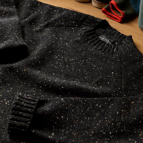 NEW Imogene + Willie Galway Wool Sweater in Black Nep - Picture 9 of 9